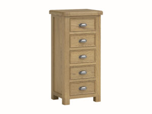 DorOxford Oak 5 Drawer Chest