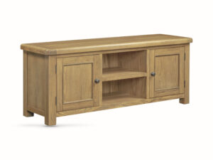 Oxford Oak Large TV Unit With 2 Drawers