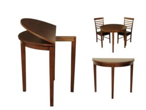 Colmar – Half Moon Dining Table (Dark)