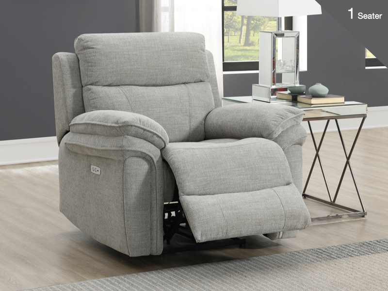 Harrow Fabric Electric Reclining Suite - Variation 3