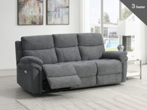 Clifton – 3 Seater Electric Dark Grey