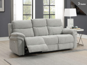 Clifton – 3 Seater Electric Light Grey