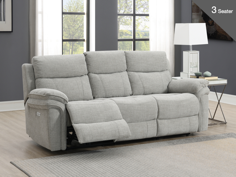 Harrow Fabric Electric Reclining Suite - Variation 7