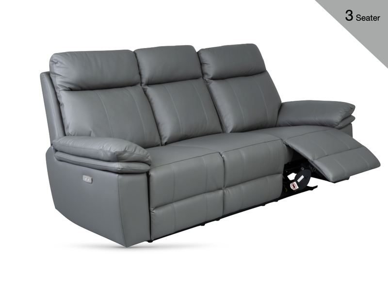 Horizon Leather Electric Reclining Suite - Variation 2