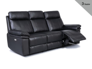 Rimini – 3 Seater Electric Black
