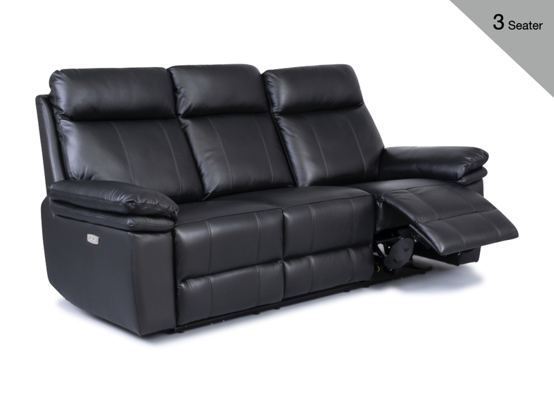 Horizon Leather Electric Reclining Suite - Variation 5