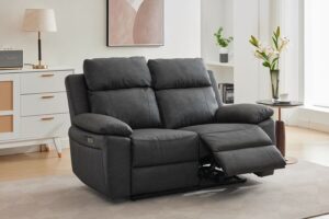 Harlow – 2 Seater Electric Dark Grey- Without Console