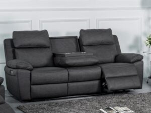Harlow – 3 Seater Electric Dark Grey