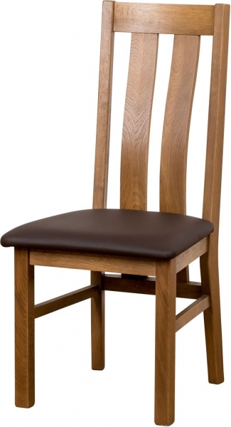 Twin Slat Dining Chair - Rustic - Main Image