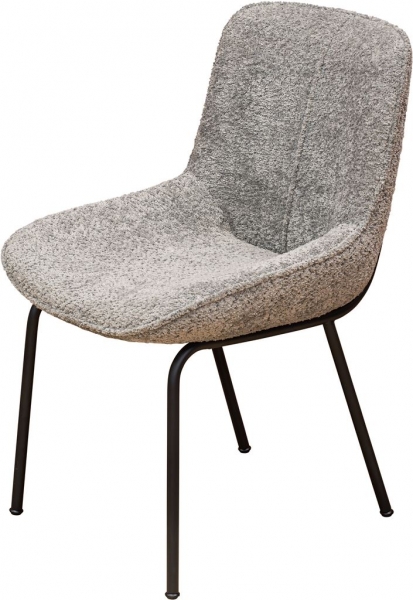 Dining Chair - Boucle Grey - Main Image
