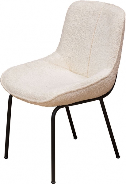 Dining Chair - Boucle White - Main Image