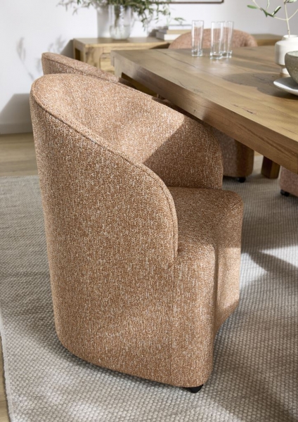 Roller Dining Chair - Rust - Main Image