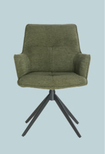 Terni Dining Chair Green Fabric