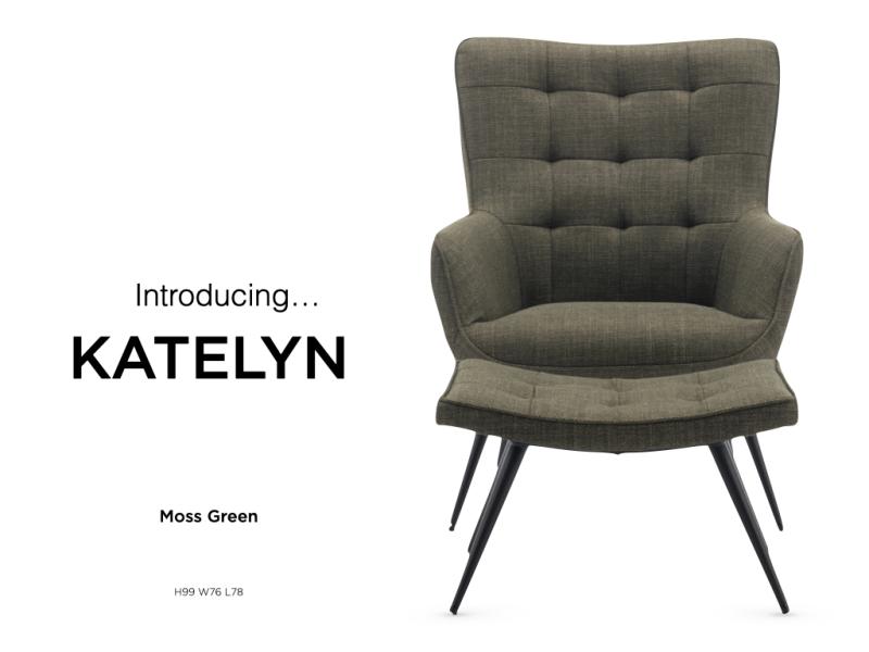 Katelyn Accent Chair And Stool - Variation 5