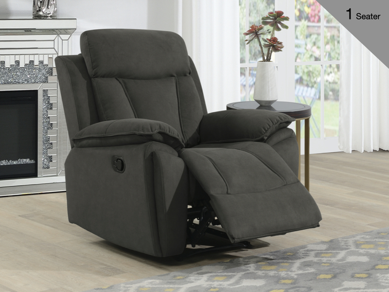 Kensington Fabric Reclining Suite - Variation 3