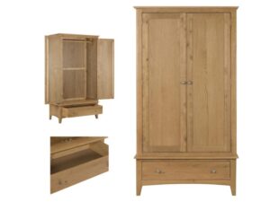 Amiens – Oak 2 Door Wardrobe