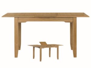 Spoleto – Oak 160cm Butterfly Extension Dining Table