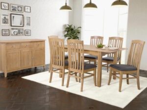 Spoleto – Oak 120cm Dining Set