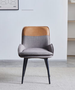 Taormina – Dining Chair Light Grey & Tan