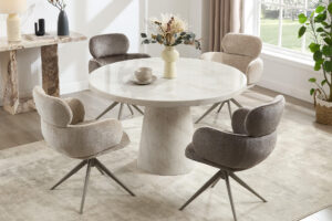 Moreton Round Dining Table 1300 Taupe