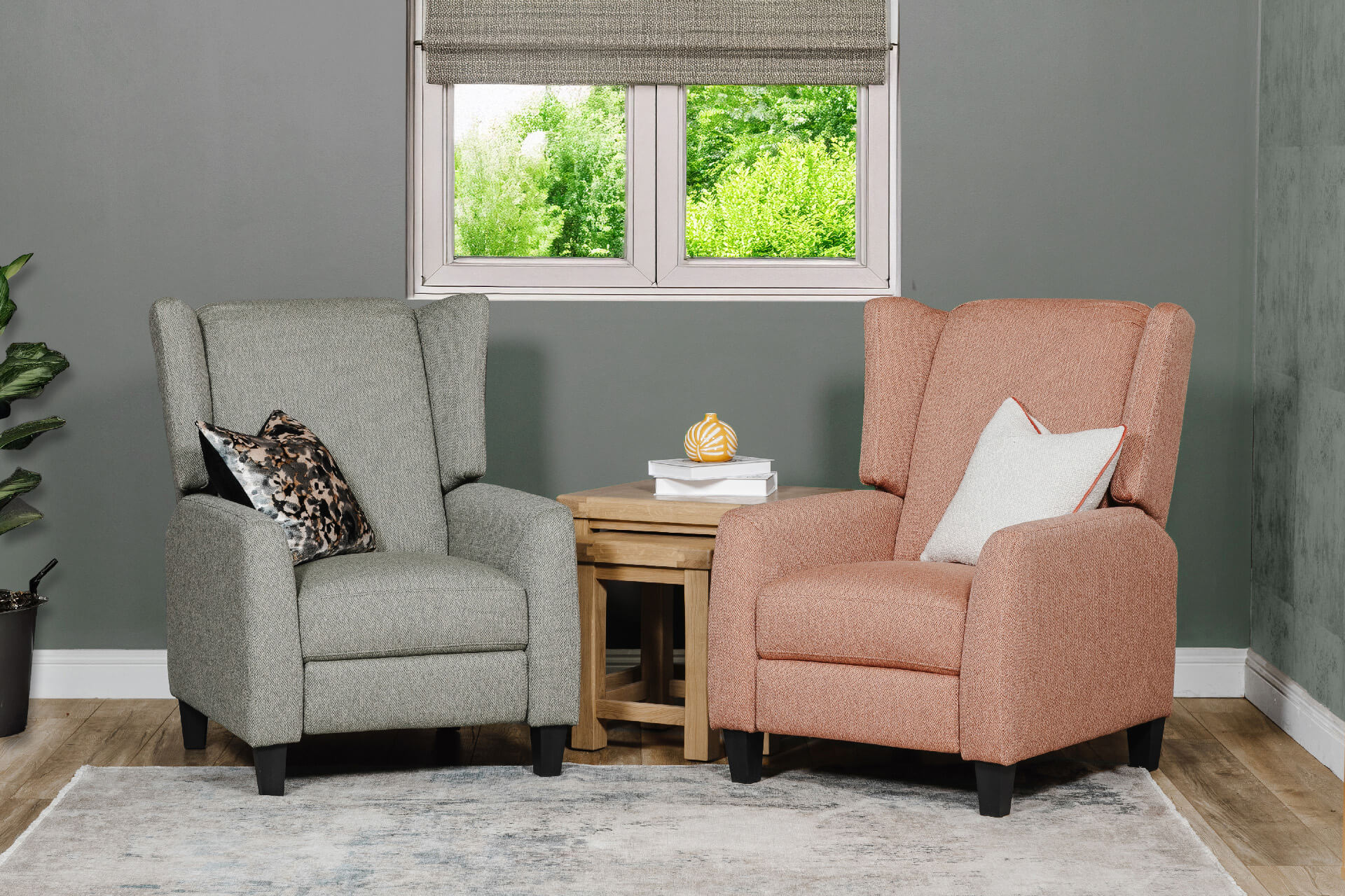 Archie Pushback Chair Rust - Main Image