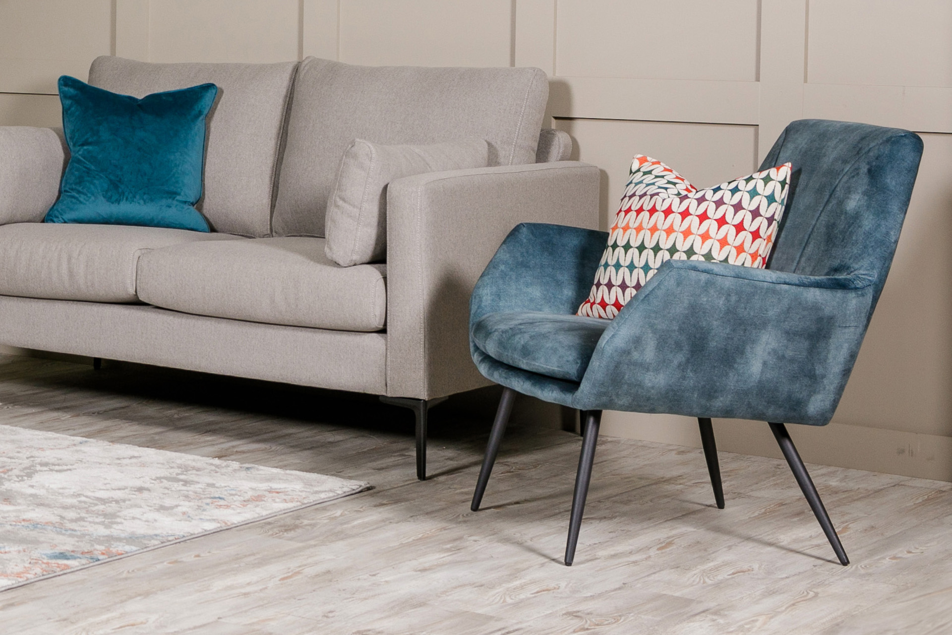 Flynn Accent Chair Teal - Main Image