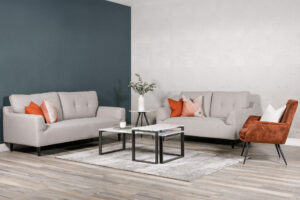 Delilah 2 Seater Sofa Light Grey