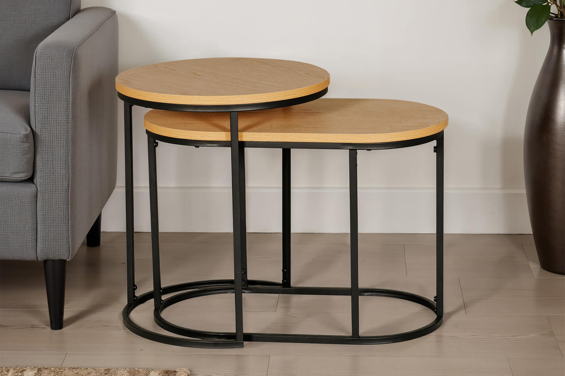 Kinsley Nest of Tables Brown - Main Image