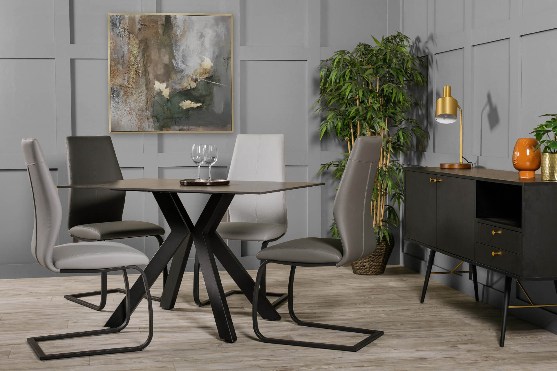 Kya 1200 Dining Table Black - Main Image