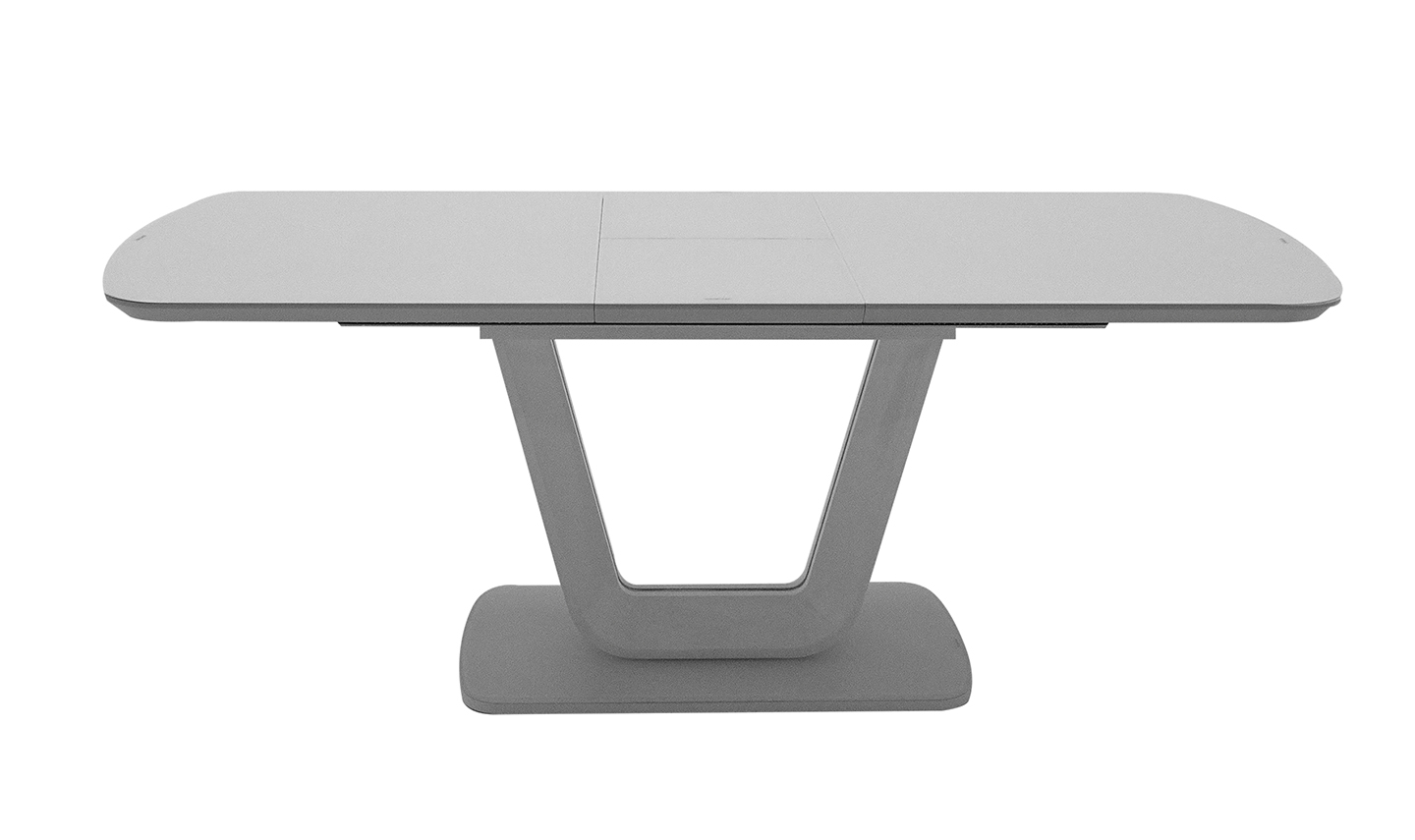 Lazzaro 1600/2000 Dining Table Light Grey - Main Image