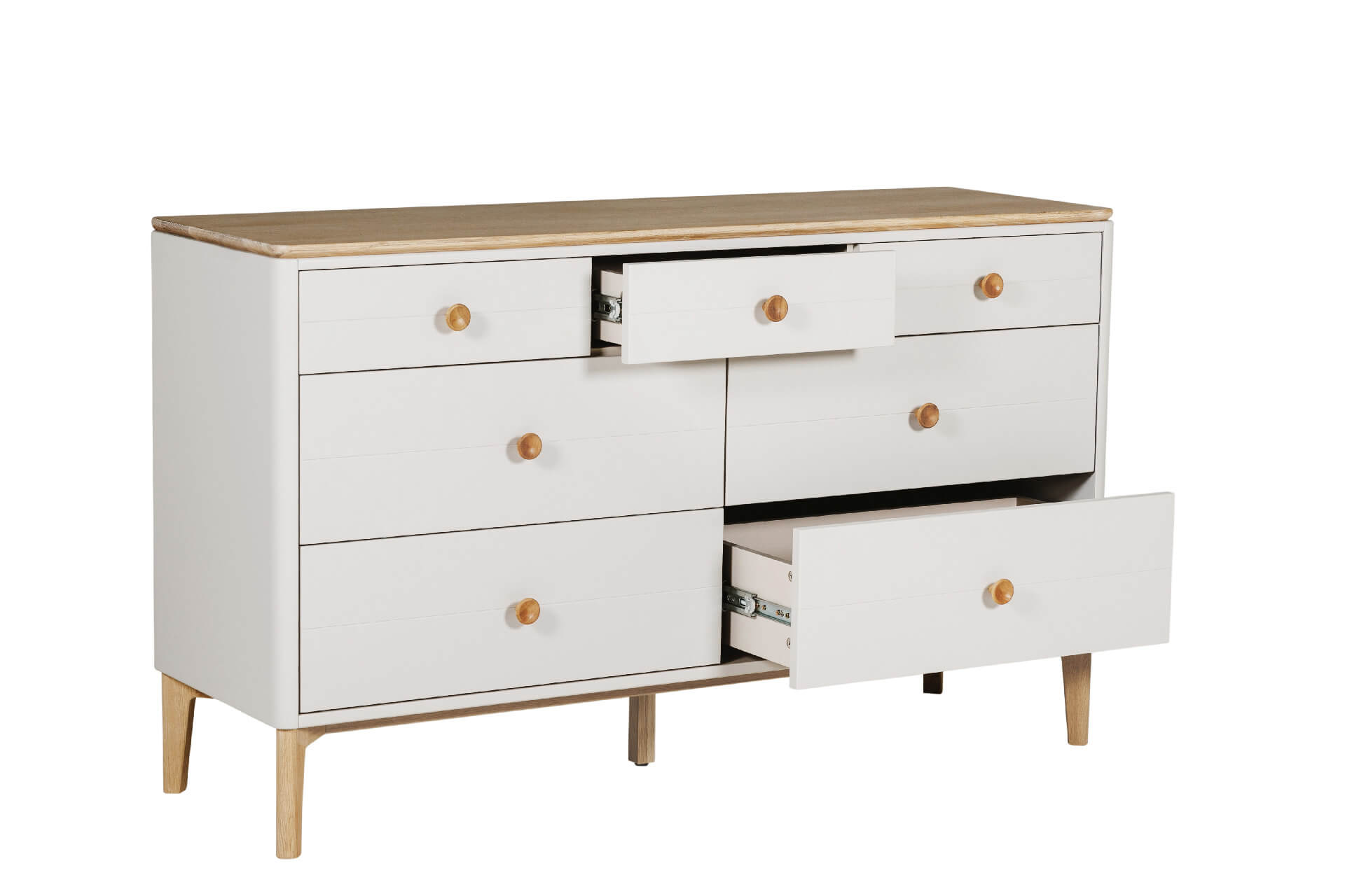 Marlow 7 Drawer Chest of Drawers Taupe - Main Image