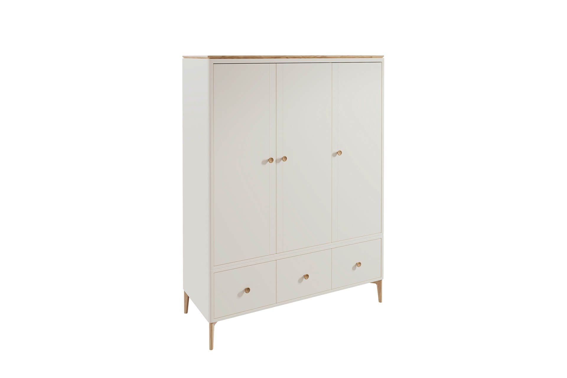 Marlow 3 Door Wardrobe Taupe - Main Image