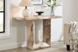Padstow Console Table Mottled Mocha
