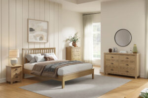 Raffaella 4’6 Bed Natural Oak