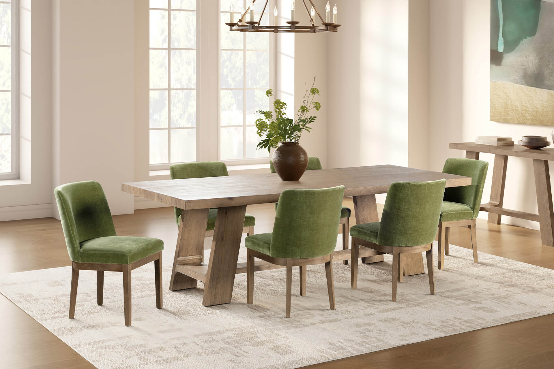 Massimo Dining Chair Green - Main Image