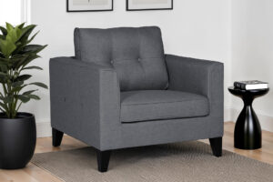 Penzance 1 Seater Sofa Charcoal Crib 5