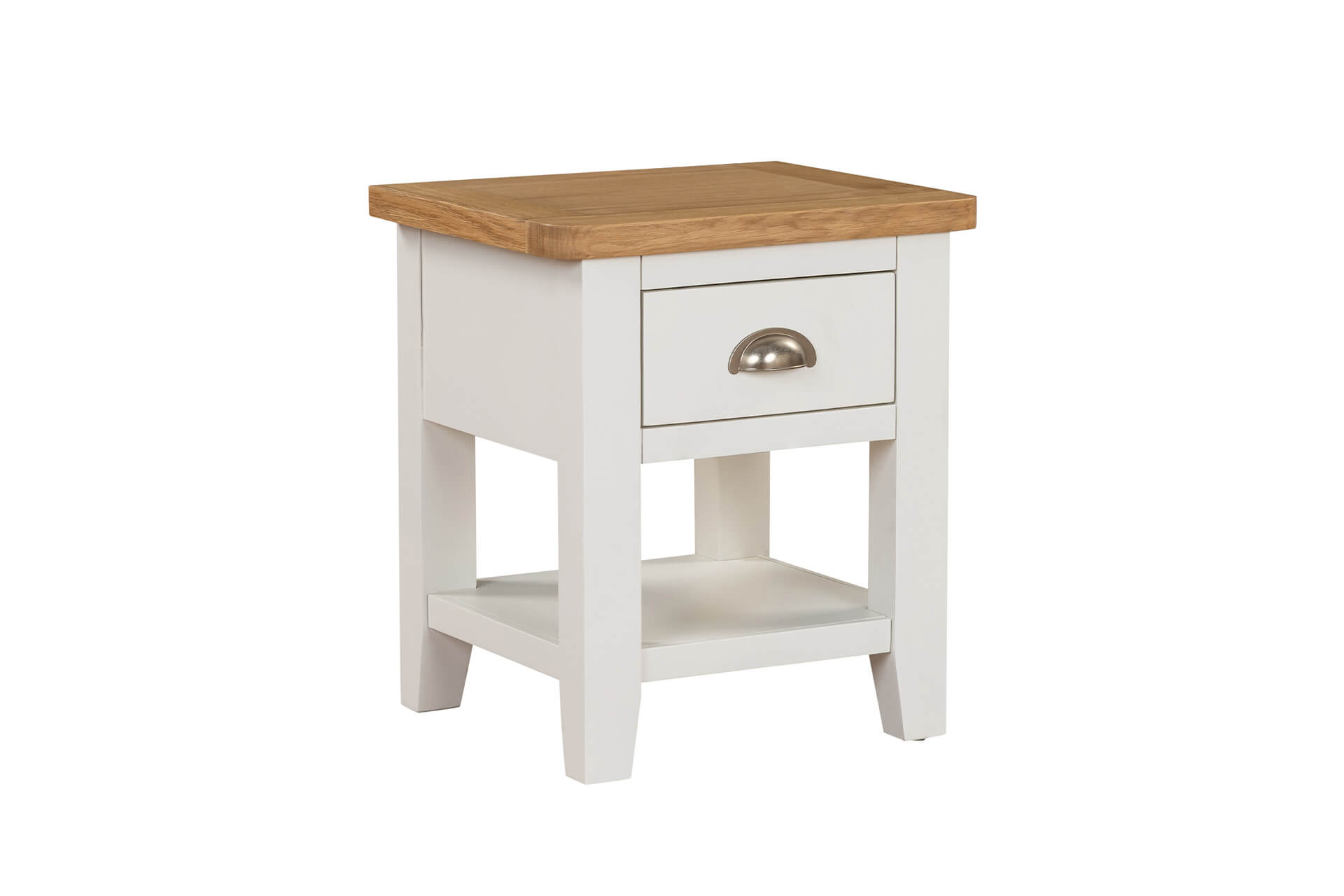 Mellor Lamp Table 1 Drawer Cashmere - Main Image