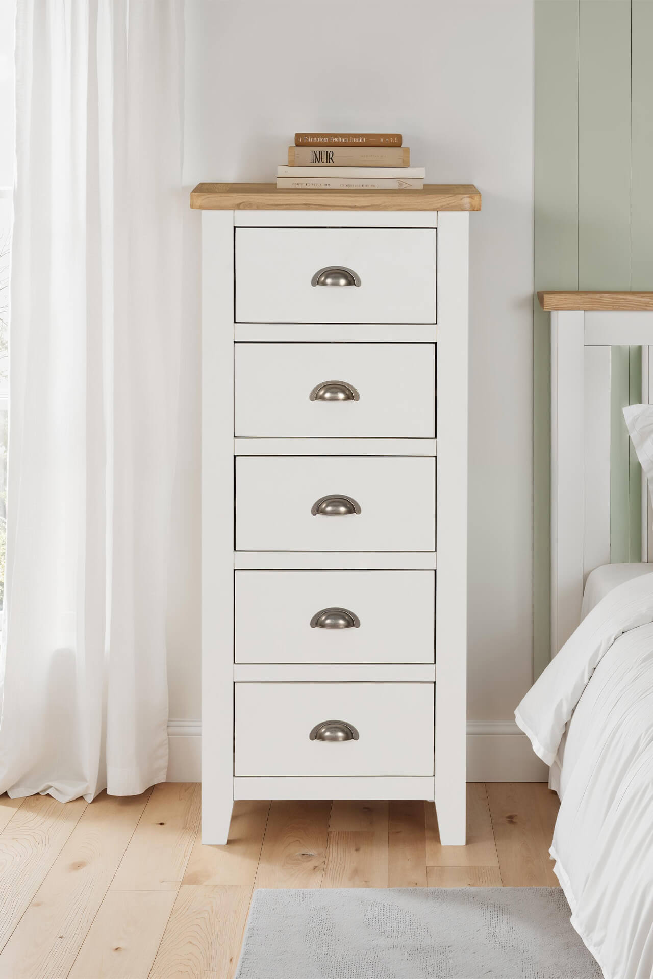 Mellor 5 Drawer Narrow Chest Cashmere - Main Image