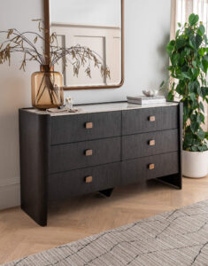 Clarendon 6 Drawer Chest of Drawers Ebony