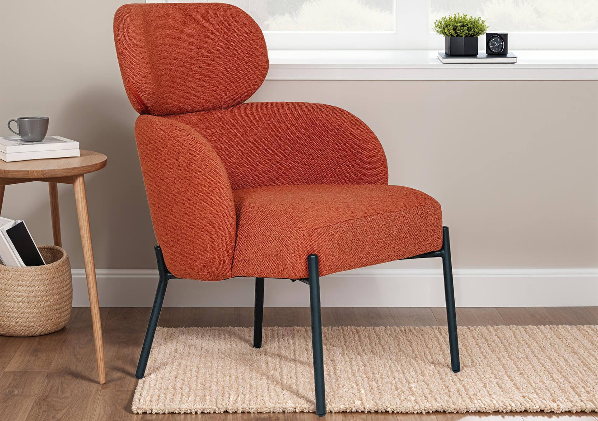 Solas Accent Chair Rust - Main Image