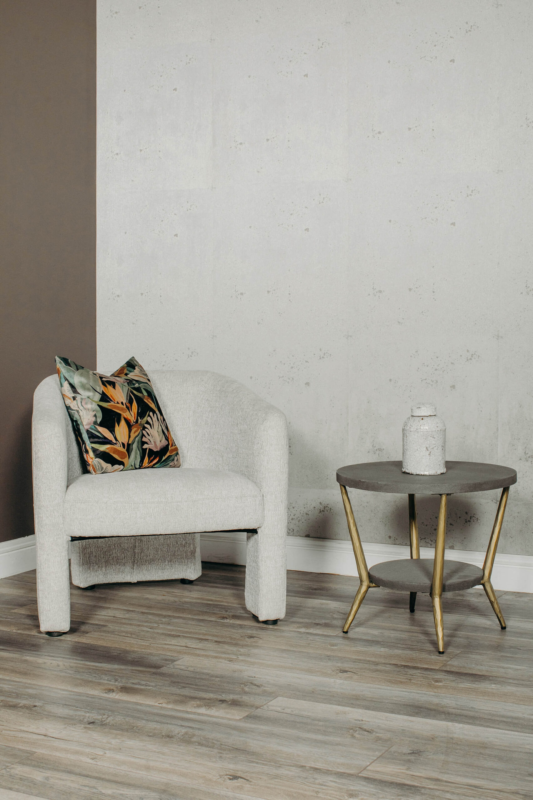 Tabitha Lamp Table Grey - Main Image