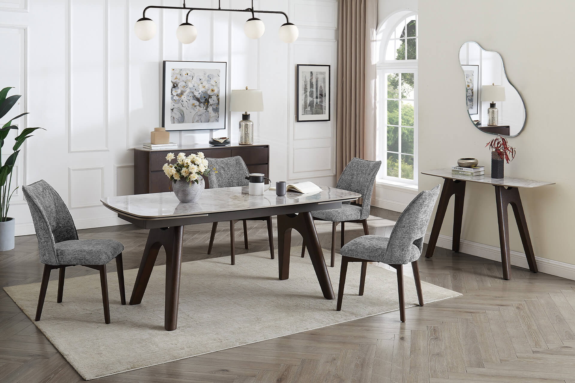 Valley Console Table Grey - Main Image