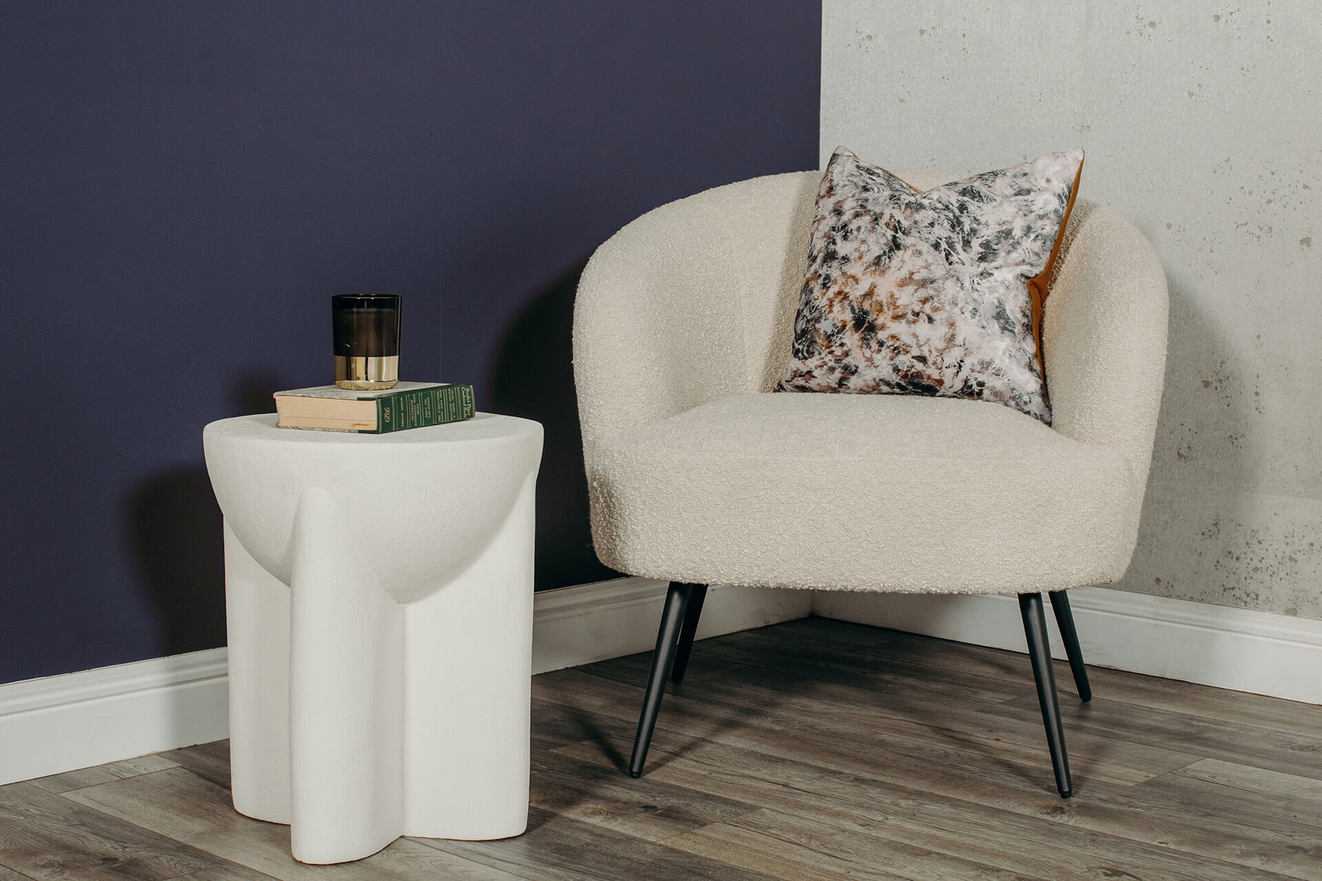 Xia Lamp Table Round - White - Main Image