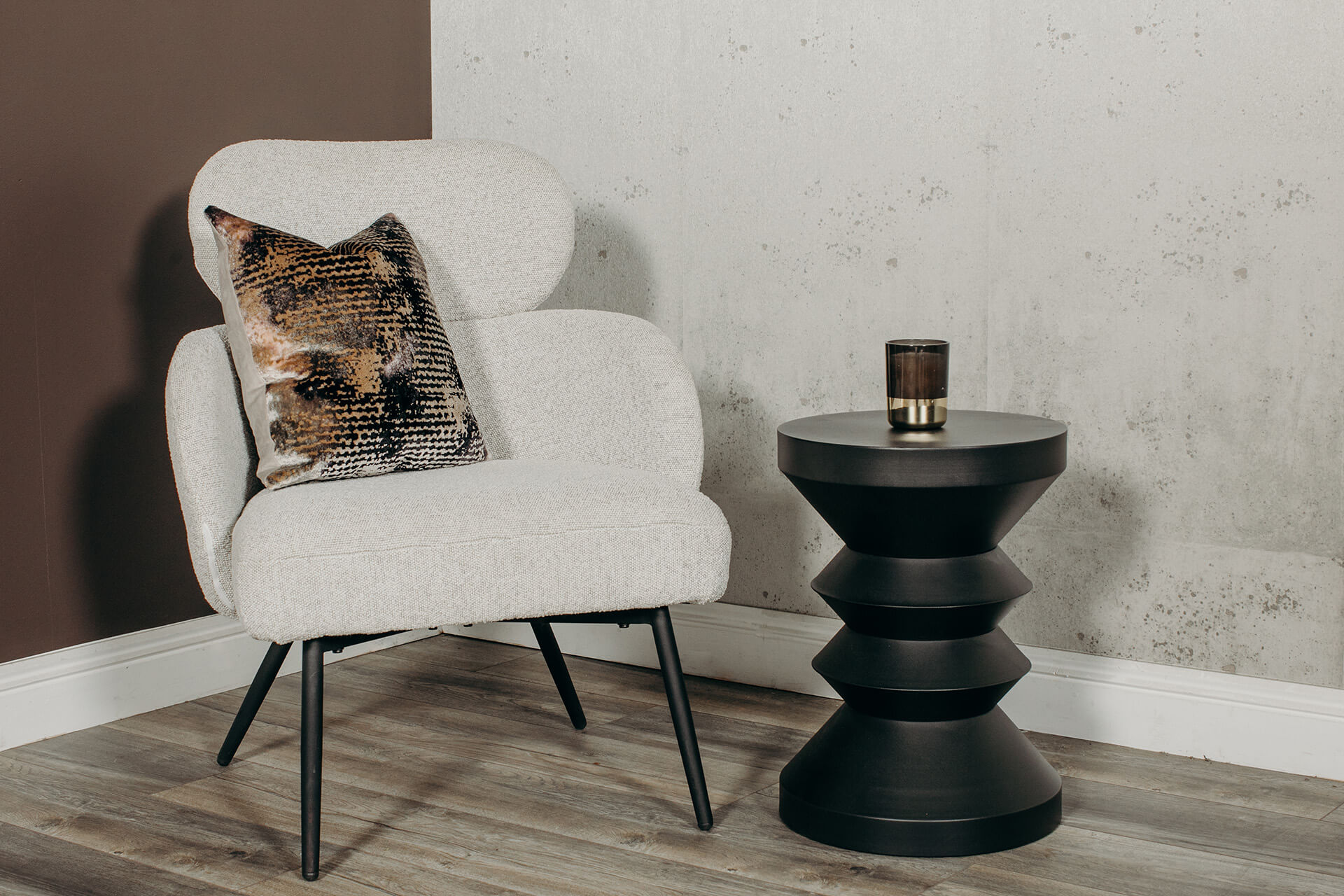 Zana Lamp Table - Black - Main Image