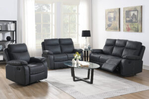 Ramsgate 3 Seater Manual Recliner – Dark Grey Match