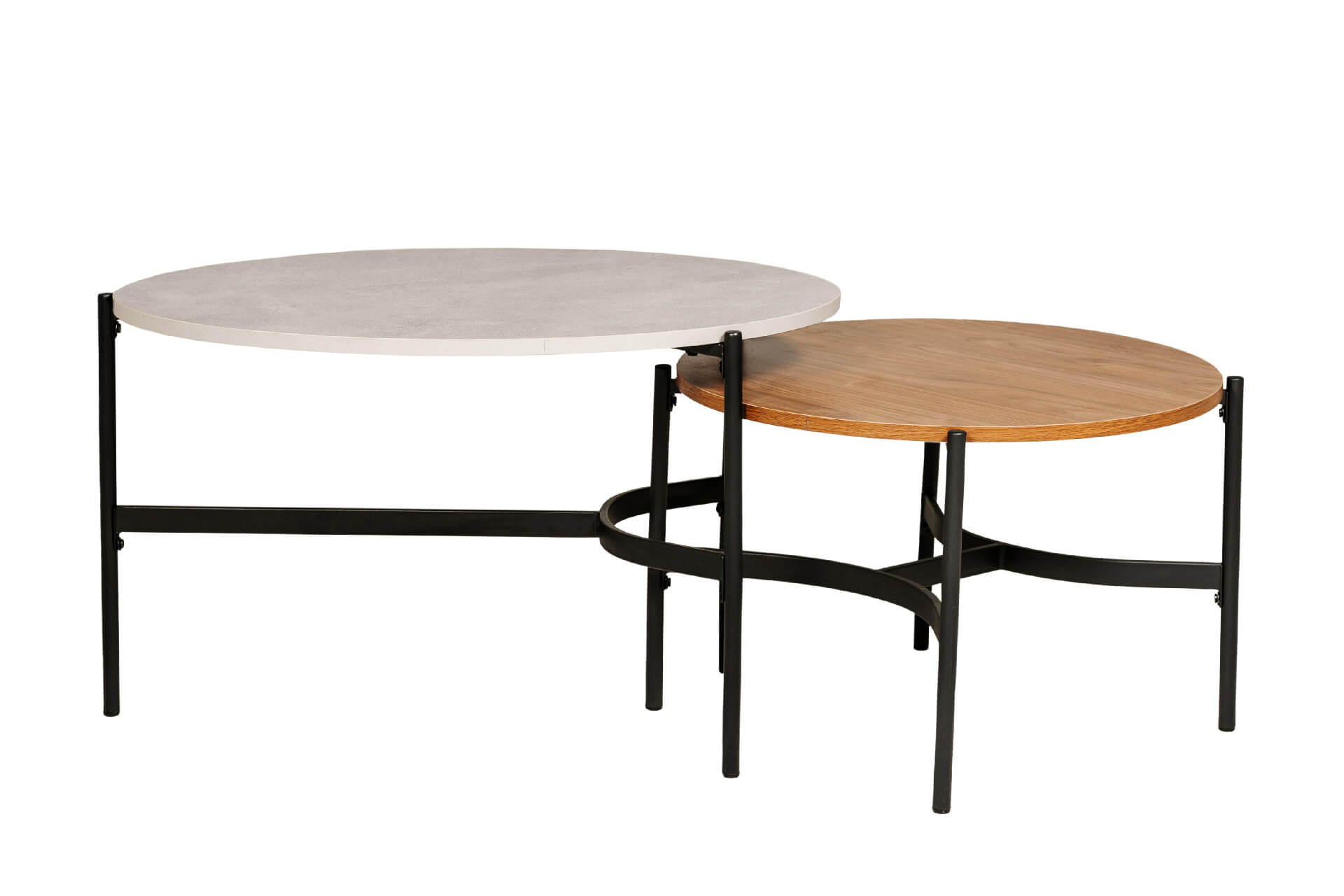 Beau Round Lamp Table Brown - Main Image