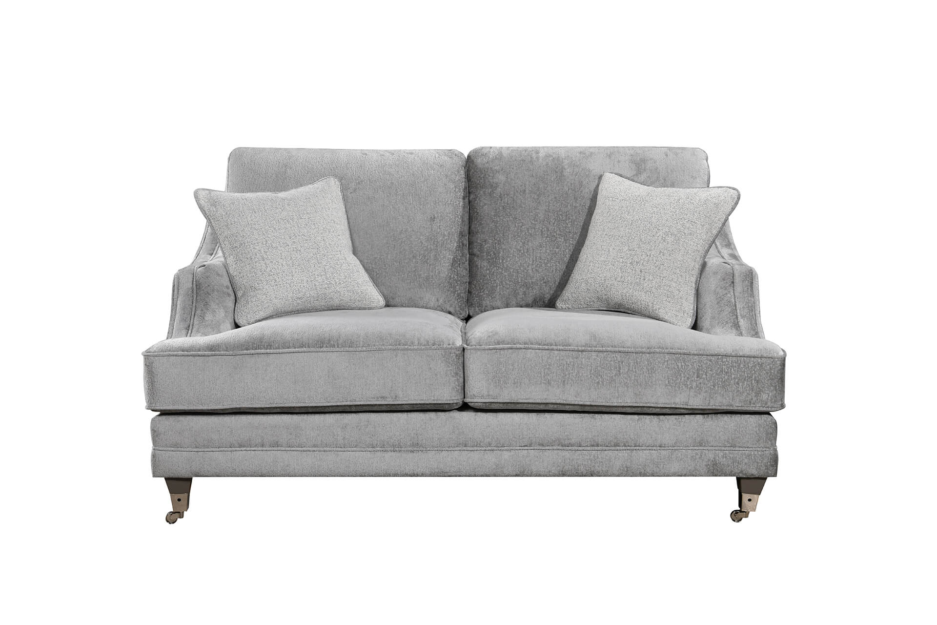 Belvedere 2 seater Fixed Back Silver - Main Image
