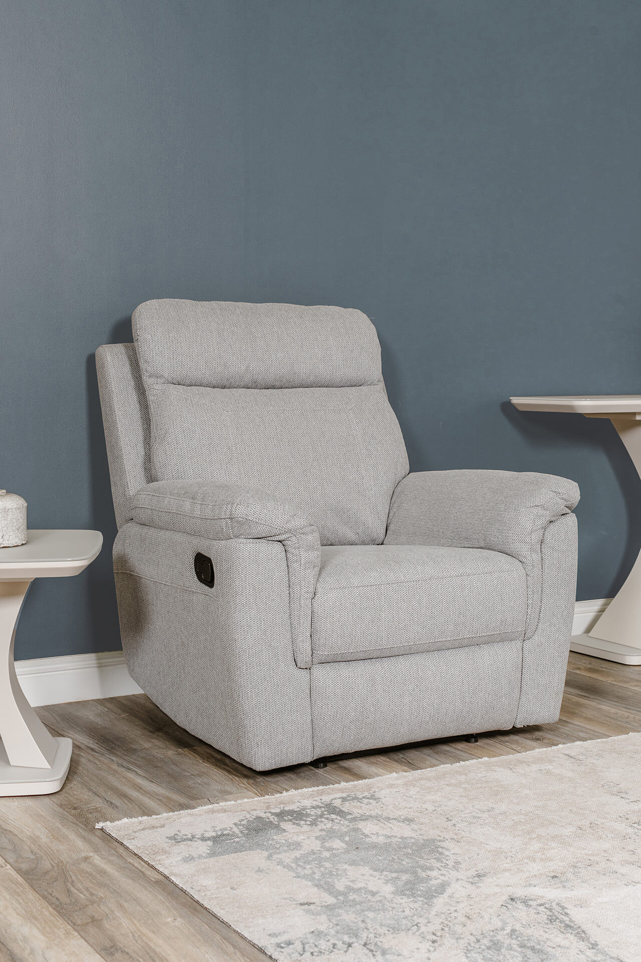 Bowie 1 Seater Manual Recliner Grey - Main Image