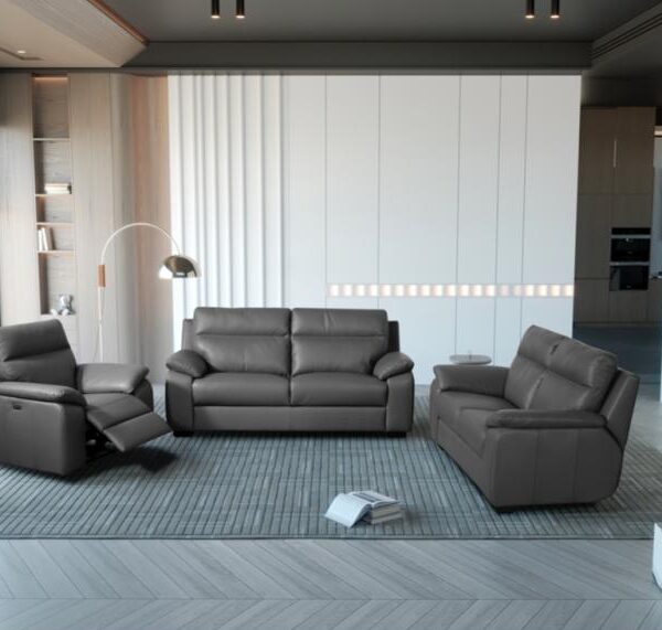 Caravaggio 2 Seater Fixed Smoke - Gallery Image