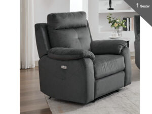 Malaga – Chair Fabric Electric Recliner Anthracite
